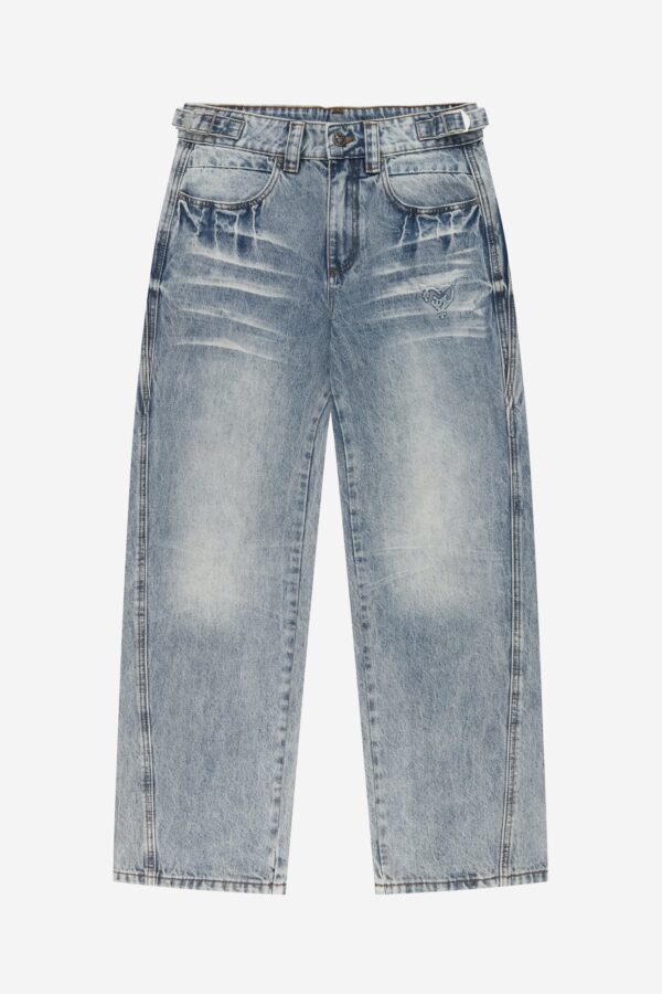 Sevvo Washed Blue Denim Jeans – Classic Casual Wear