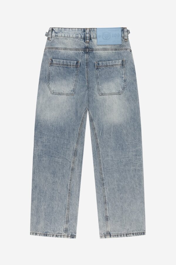 Sevvo Washed Blue Denim Jeans – Classic Casual Wear - Image 2