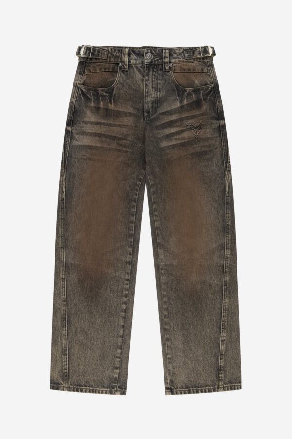 Sevvo Rusty Grey Denim Jeans – Modern Casual Fit